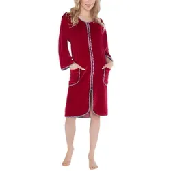 Aquarti Damen Velours Bademantel von Aquarti