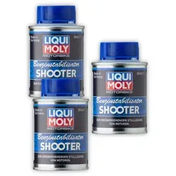 3x 80ml LIQUI MOLY 21600 Additiv Motorbike Benzinstabilisator Shooter Krafstoff