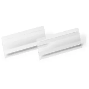 Durable Kennzeichnungstasche 118119, 150 x 67mm, HARD COVER selbstklebend, transparent, 10 Stück