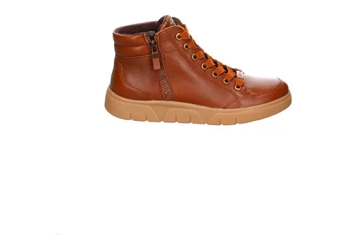 Ara Sneaker ROM-SPORT-S - Hochwertiger Damen Sneaker aus Glattleder in Braun - Größe 41,5 - Wanderschuhe mit Wechselfußbett und seitlichem Reißverschluss für einfachen Einstieg. Der bequeme High-Top Sneaker bietet hervorragende Atmungsaktivität und ein angenehmes Fußklima.