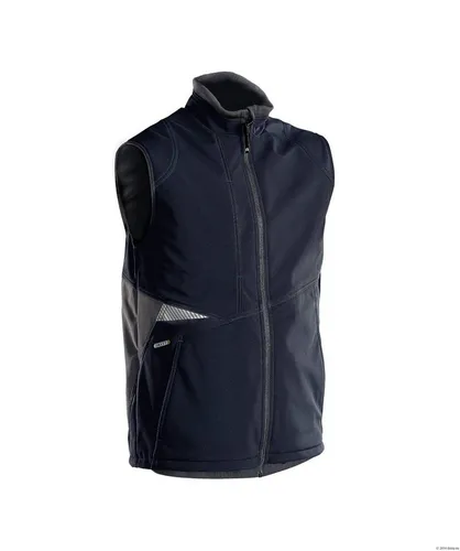 DASSY® Fusion Softshell-Weste, Nachtblau/Anthrazitgrau, Gr. S - Arbeits- & Schutzkleidung mit wind- und wasserdichtem, atmungsaktivem Material. Ideal für den Einsatz im Freien dank vielseitiger Taschen und reflektierender Details.