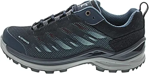 Lowa Ferrox GTX Lo Ws - Sportlicher Wanderschuh in Blau, Größe 39 - Wanderschuhe für Damen mit wasserdichter Gore-Tex-Membran, optimaler Dämpfung durch DynaPU und perfekter Fußführung dank Monowrap-Konstruktion – ideal für leichte bis anspruchsvolle Outdoor-Aktivitäten.