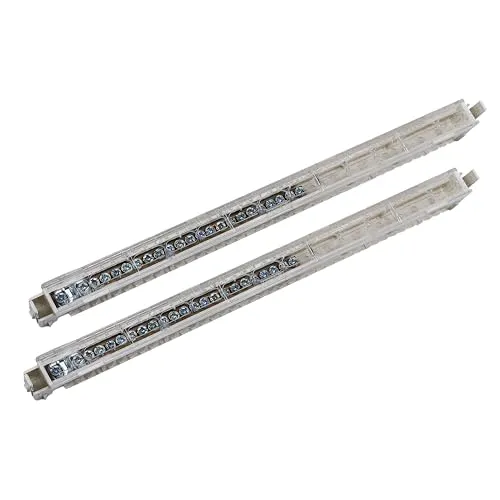 Hager KM22A Univers Z-PE/N-Klemmen, 2x22 Klemmstellen - Schnellzwinge mit 2x22 Klemmstellen, ideal für sichere und zuverlässige elektrische Verbindungen im Installationsbereich.