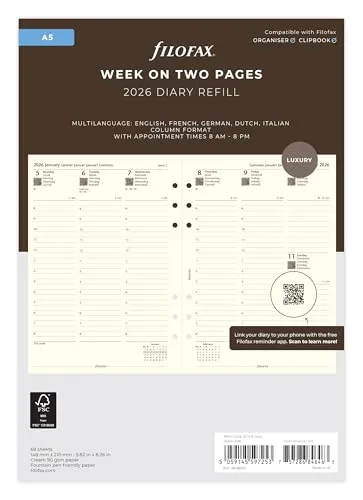 Papier für Hefter von Filofax