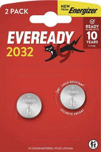 Eveready Knopfzelle CR 2032 3V 2 St. E304439500