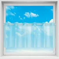 Bestgoodies Bistrogardine mit Ösen Noella 160 cm x 45 cm Türkis