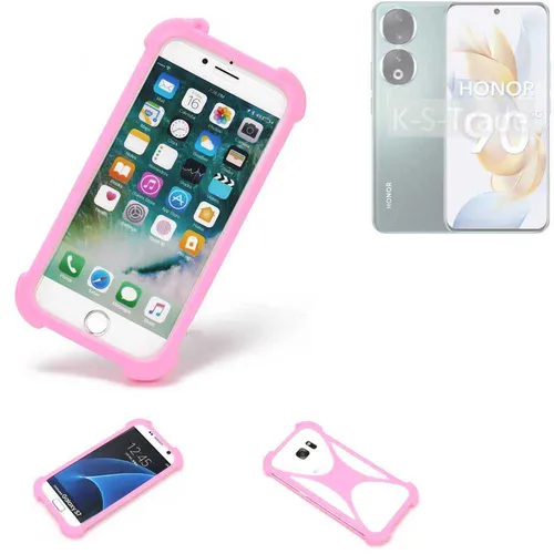 Bumper für Honor 90 Pro Silikon Hülle Softcase Stoßschutz Kantenschutz Schutz