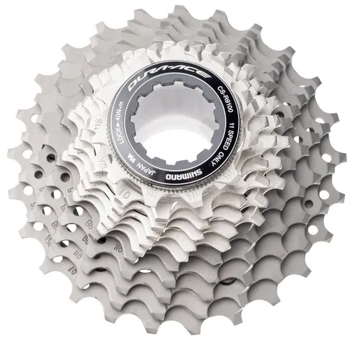Shimano CS-R9100 Dura-Ace Kassette 11-fach - Hochwertige 11-fach Kassette mit präziser Gangabstufung von 11 bis 25 Zähnen, ideal für Rennradfahrer, die optimale Leistung und Schaltgenauigkeit suchen.