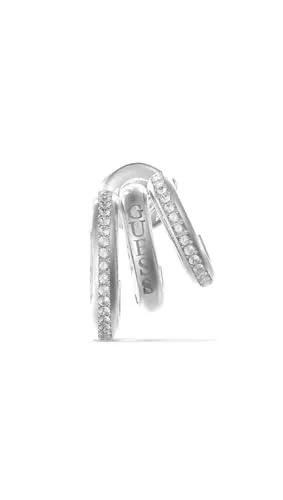 Guess Damen-Ohrringe Stahl JUBE03302JWRH, Legierter Stahl in silber von GUESS