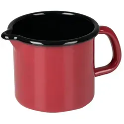 RIESS Milchtopf 0,75l Ø10cm, Emaille in Rot
