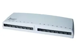 Telegärtner Mini-Verteiler MPD16 - 16-fach unbestückt - Netzwerkstecker & Kupplungen, flexibler 16-fach Mini-Verteiler für einfache Wandmontage oder Tragschiene, ideal für kleine Netzwerke.