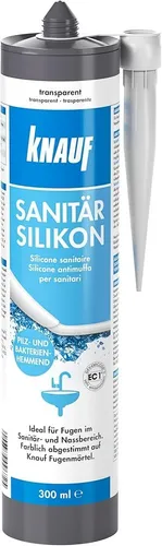 Knauf Silicon-Dichtungsmasse Sanitär-Silicon transparent 300 ml