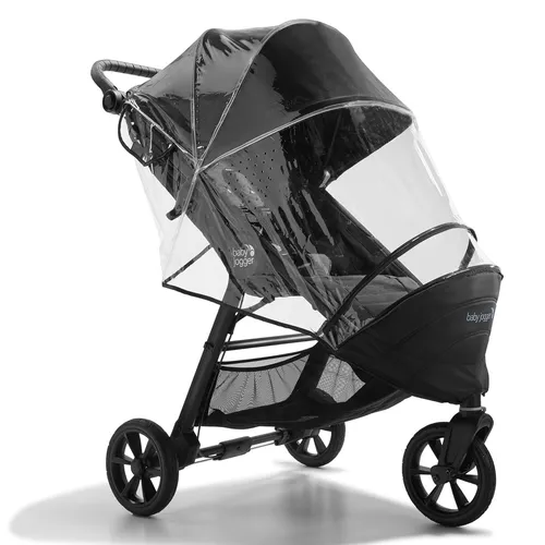 Baby Jogger Wetterschutz Regenschutz für City Elite 2, City Mini GT2 und City Mini 2 - Regen- & Windschutz für Kinderwagen, bietet optimalen Schutz vor Wettereinflüssen und sorgt für besten Komfort beim Fahren. Einfache Anpassung und integrierte Öffnung für die Feststellbremse.