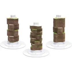 Catit Fummelbrett Senses 2.0 Scratcher Kratzbaum aus Pappe - Tierspielzeug für Katzen, fördert die geistige Aktivität und bietet gleichzeitig eine nachhaltige Kratzmöglichkeit aus umweltfreundlicher Pappe.