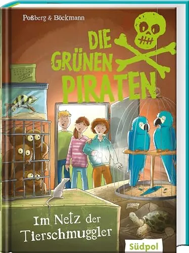 Produktbild Die Grünen Piraten – Im Netz der Tierschmuggler: Die spannende Detektivreihe zum Thema Natur und Umwelt – Kinderbuch ab 8 Jahren für Jungen und Mädchen mit vielen Extra-Mitmach-Seiten