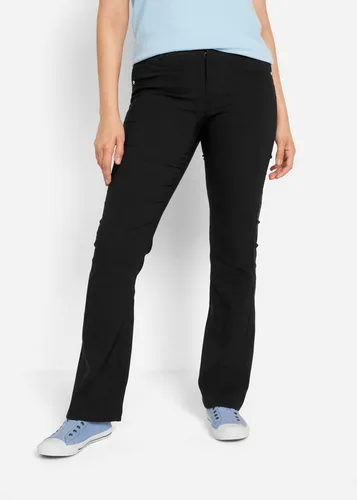 bonprix Stretch-Hose aus Viskose, mit Bootcut-Design, Regular Fit, mit Gürtelschlaufen