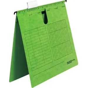 Falken Hängehefter 80002785, UniReg, A4, kaufmännische Heftung, grün, Karton, 25 Stück