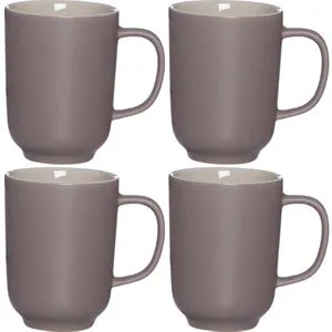 RitzenhoffundBreker Kaffeebecher Jasper, 320ml, Keramik, taupe, 4 Stück