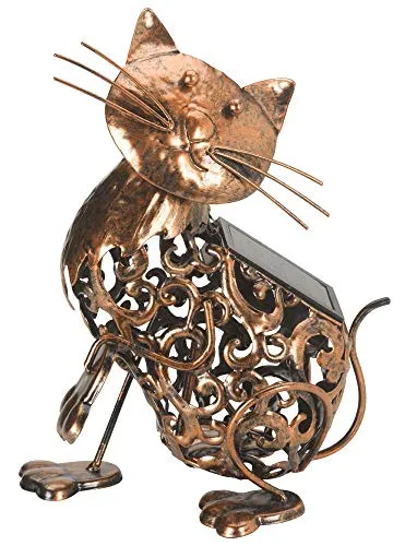 Smart Garden LED Solarleuchte Silhouette Katze 25 cm in bronze von Smart Solar