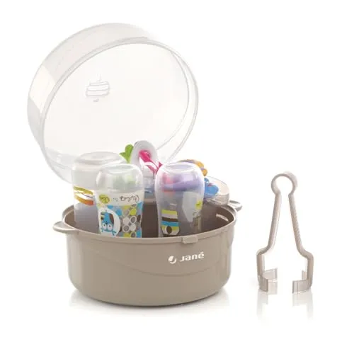 Jané Mikrowellen-Sterilisator für 6 Babyflaschen, BPA-frei von Jane