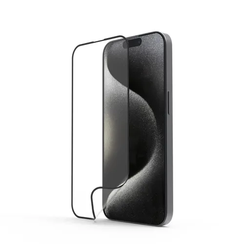 Hama Handy Schutzglas bruchsicher für iPhone 16 Pro - Unzerbrechlicher Displayschutz mit D3O, 9H-Härte und kinderleichter Montagehilfe für blasenfreies Anbringen