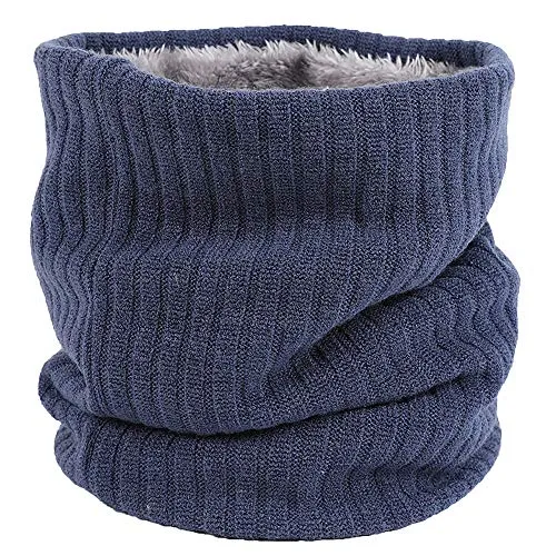 ehsbuy Schlauchschal Herren Damen Winter Ski Winddicht Warm Fleece Loop Schal Halswärmer Halstuch Snood Maske für Skifahren Motorrad Laufen Fahrrad