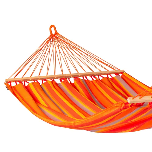 La Siesta Hängematte - Wetterfest und UV-beständig - Hängematte aus robustem Bambus und Textil, 160x350 cm, ideal für Gartenmöbel. Genießen Sie entspannte Stunden im Freien, egal bei welchem Wetter!