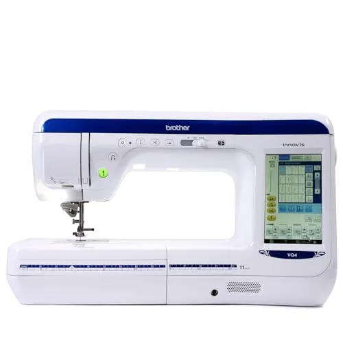 Brother Innov-is VQ4 Premium Computernähmaschine - Nähmaschinen mit professionellen Funktionen, großem Touchscreen und Ultraschall-Sensorstift für kreatives Nähen. Ideal für Quilter mit langem Arm (285mm) und großem Tisch.