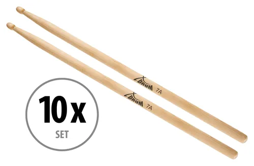 Paar XDrum Schlagzeug Sticks 7A Wood Tip 10