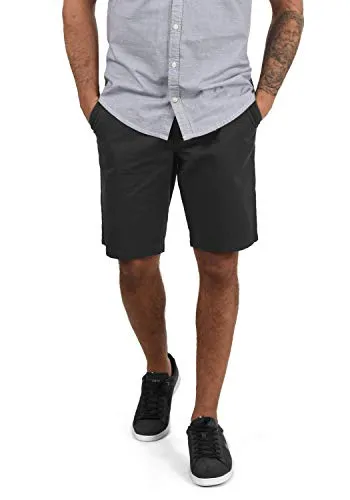 Blend BHRagna Herren Chino Shorts - Phantom Grey - Herren-Shorts aus 100% Baumwolle mit abnehmbarem Kordel-Gürtel, perfekt für stilvolle Looks im Alltag oder Büro.