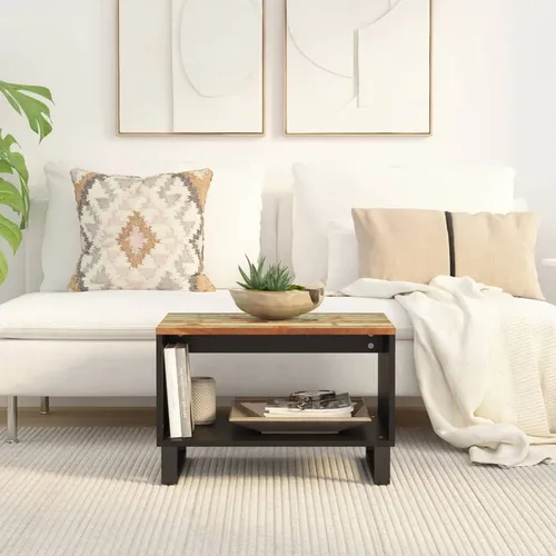 The Living Store Couchtisch 60x50x40 cm aus Altholz