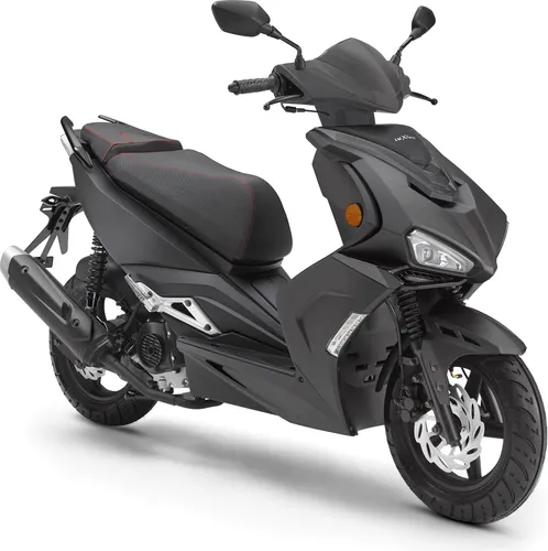 Luxxon Motorroller F18, 50 ccm, 45 km/h, Euro 5 schwarz in schwarz von Luxxon