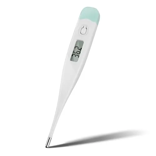 Pulox Digitales Fieberthermometer - LCD-Display, akustisches Signal und Daten-Speicher - Messung oral, rektal und axillar