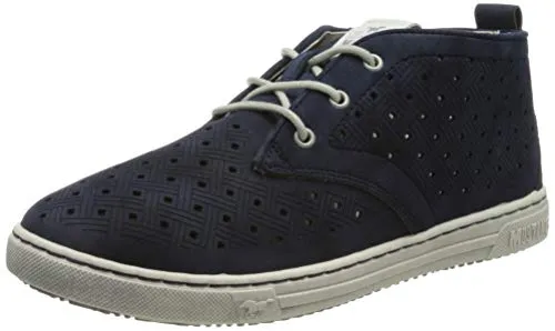 MUSTANG Damen 1349-304 Sneaker in Blau, Größe 41 EU - Damen-Sneaker mit flacher Sohle aus TPR, stylischem Design und schnürbarem Verschluss für optimalen Tragekomfort.