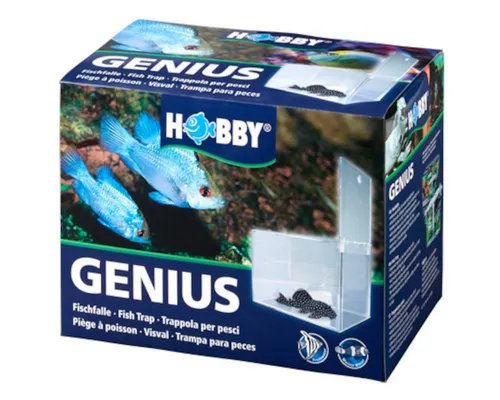 Hobby 61340 Genius Fischfalle - Fallen zur Schädlingsbekämpfung mit verbesserter Falltür für stressfreies Fangen von Fischen in Süß- und Meerwasseraquarien.