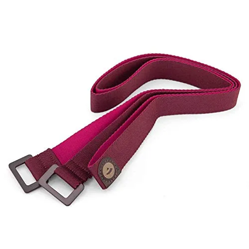 Bodhi Yogamatten-Tragegurt | Schultergurt für alle Yogamatten | Länge 165 cm | Einstellbare Schlaufe | Leicht, Robust & Schmutzabweisend | Maschinenwaschbar (aubergine/berry)