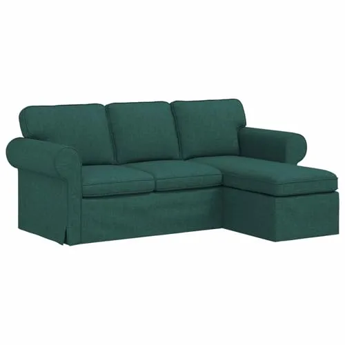 vidaXL Modernes Dunkelgrünes Sofa 215 x 138 x 80 cm von vidaXL
