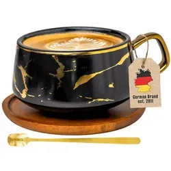 Kaffee- und Teetassen Schwarz von Intirilife