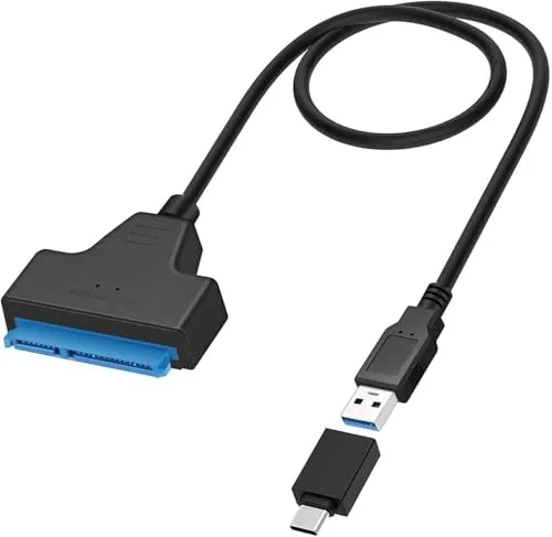 GeekerChip USB 3.1(Typ-A) zu SATA Adapter Kabel,USB 3.0 Super Speed 2.5