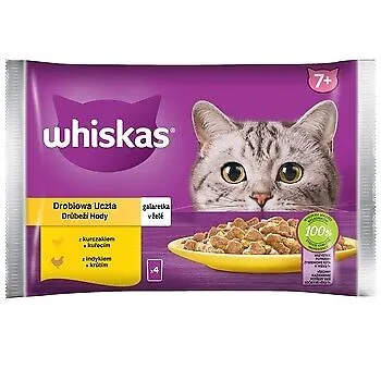 Whiskas Poultry Feast 7+ Huhn & Pute Gelee 340 G (4X85 G)
