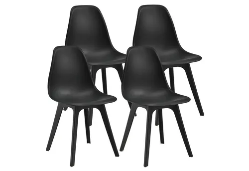 [en.casa] 4X Design Stühle 'Brevik' von en.casa