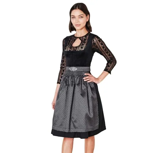 Krüger Madl Dirndl Alisha 60cm in schwarz von Krüger