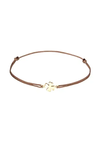 Elli Armband Kleeblatt - Glücksarmband aus 925 Silber vergoldet - Armband in der Kategorie Schmuck, aus feinstem, vergoldeten 925 Sterling Silber mit einem charmanten Kleeblatt-Anhänger, der Glück bringt und jedes Handgelenk schmückt.