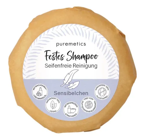 puremetics Haarseife Festes Shampoo - Sensibelchen 60g