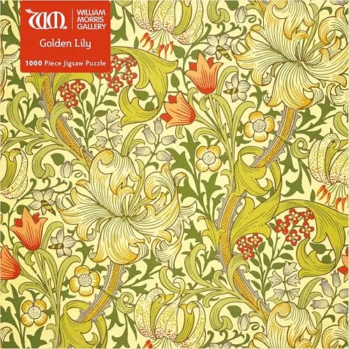 Puzzle William Morris Gallery - Die goldene Lilie - Klassisches 1.000-teiliges Puzzle (73,5 cm x 51,0 cm) in stabiler Kartonverpackung, ideal für Kunstliebhaber und Puzzle-Fans.