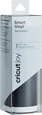 Cricut Smart Vinyl Permanent Joy 14x122cm 1 sheet (Black) in schwarz von Cricut