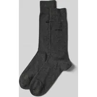 BOSS Socken aus Baumwoll-Mix im 2er-Pack in Mittelgrau, Größe 39-42