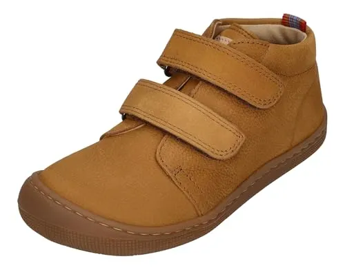 KOEL Barfußschuhe Don 2.0 mit Klett - Wanderschuhe für Kinder, breitere Leiste und aus hochwertigem Nubuk Leder, ideal für gesunde Fußentwicklung und unbeschwertes Spielen.