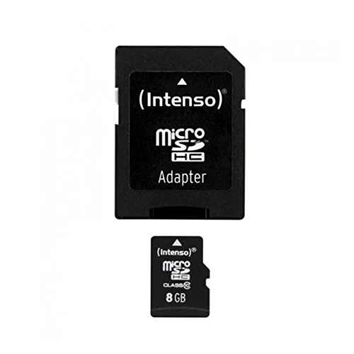 microSDHC Card 8GB, Class 10 + SD-Adapter - Schnelle Datenübertragung, ideal für Fotos, Videos und Apps unterwegs