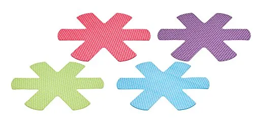 Colourworks 4-Teiliges Pfannenschoner-Set, Kratzfest, Bunt – 38 cm